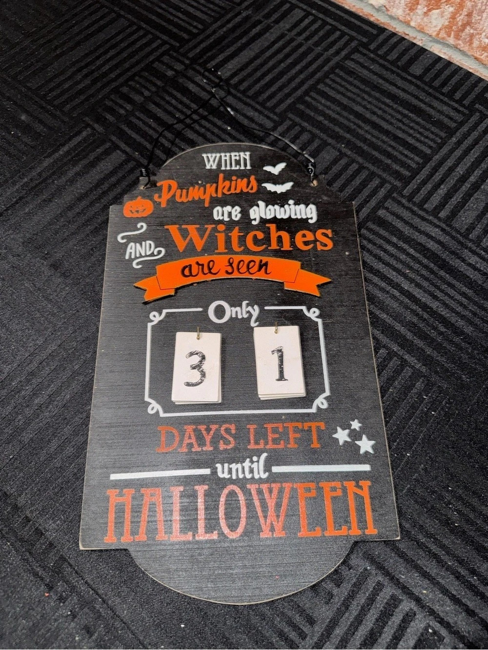 Halloween Countdown Sign